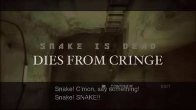 Snake died from cringe