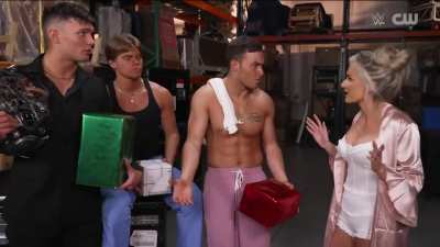 Blake backstage segment from NXT 12/23/2025