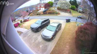 Neighbor just called asking if I&rsquo;d caught anything on the camera.