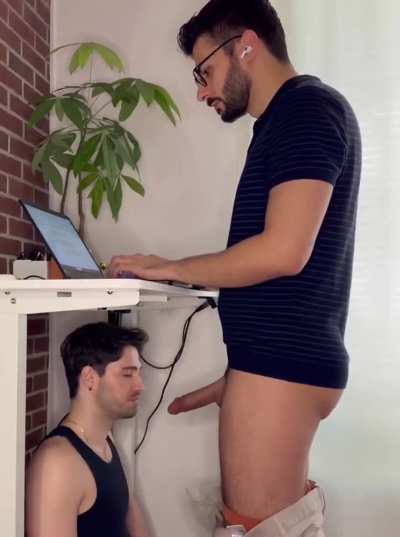 Told my bud about how annoying it is to cum so quick from my gf&rsquo;s blowjobs. Fortunately he offered to help me improve my stamina. Now we practice every day