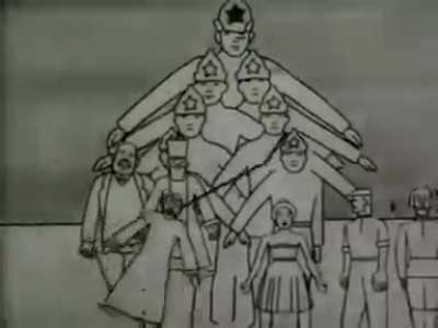 New Year's cartoon "Soviet toys", 1924. The Bolsheviks tell children that priests, ladies and merchants should simply be hanged