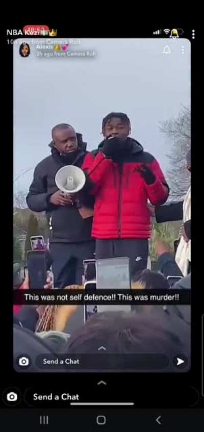 Emmanuel Nkencho brother of George Nkencho threatening to "finish" the garda that shot his brother