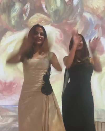 Doing the Charli XCX &ldquo;Apple&rdquo; dance at the Duel premiere IG 7/28/2024