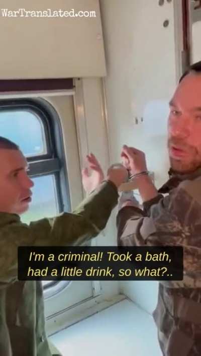 The Russian mobilized are going to travel while drunk. The paratroopers had the day off to go bathing, according to the video's uploader. In literally every wagon, this was the situation.