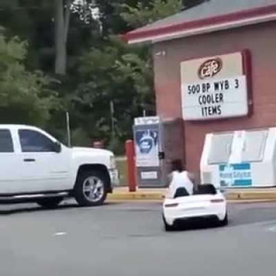 SLPT ASK YOUR KID TO BORROW THEIR CAR TO MAKE A QUICK RUN TO THE STORE.