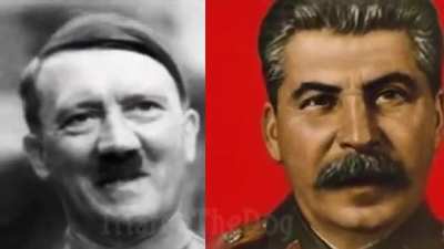 Hitler and Stalin sing Spooky Scary Skeletons