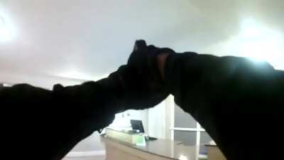 A woman calls a cop the &ldquo;hard R&rdquo; and dares him to shoot her after threatening him with a pair of scissors... so he does.