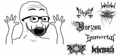 Le black metal tourist has arrived