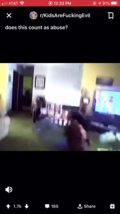 I shouldn&rsquo;t laugh at a child being beaten by a water jug. (Also I cant cross post so i just did this)
