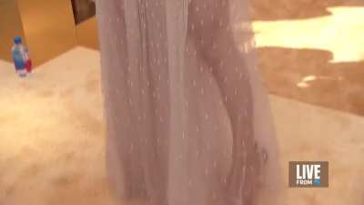 Alexandra Daddario slow-mo down and up (2022 Emmys)