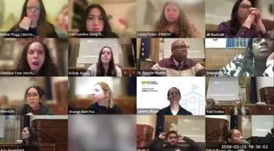 Racist professor caught on hot mic making abhorrent comments during community education council meeting