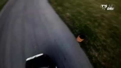 Unbelievable: Tire came off the wheel and then returned back on again