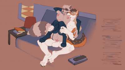 Bouncing on him [MF] (fuzzamorous)