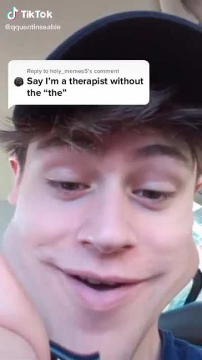 i&lsquo;m a therapist without the &ldquo;the&rdquo;.