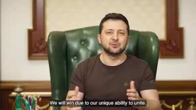 "We are going through the worst ordeal in our history. In our lives. We protect the most precious thing we have. We must hold on. We must fight. And we will win. I believe in that." - President Zelenskyy, March 14, 2022
