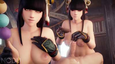 Threesome with Hinoa & Minoto