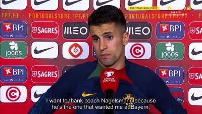 [ENG Subtitles] Joao Cancelo finds out in the post match interview that Nagelsmann has been fired: "I didn't know, [...] The news caught me by surprise"
