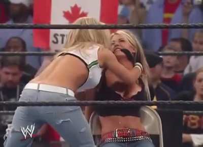 Trish getting gifted a &lsquo;present&rsquo; (20th March 2006)