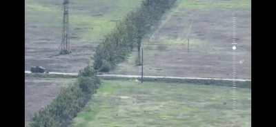 POV footage and Drone footage of turtle tank taking hits from FPV drones and artillery 1/2