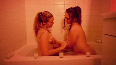Romantic night in the tub.