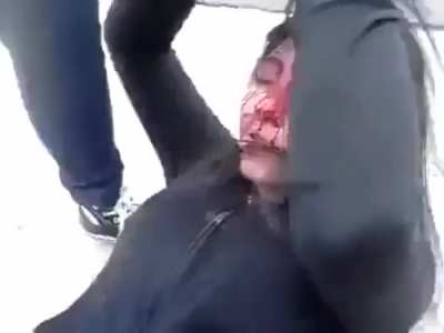 She made her bloody