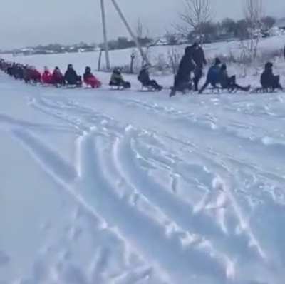 School bus in Russia
