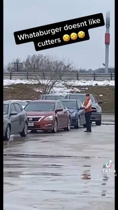 Cutting the line because you feel entitled