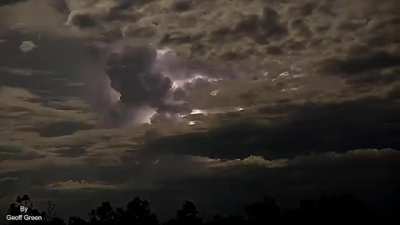 Thunderstorm time-lapse.