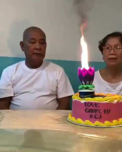A birthday candle