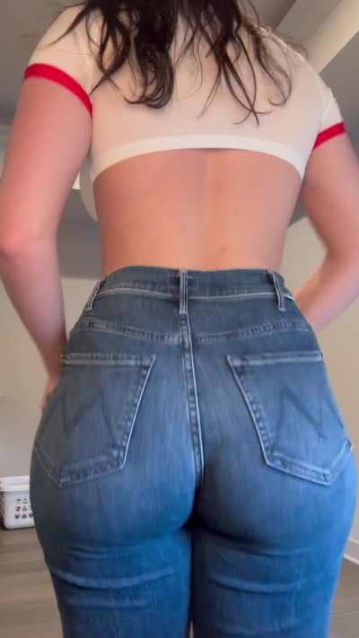 Painted on jeans 