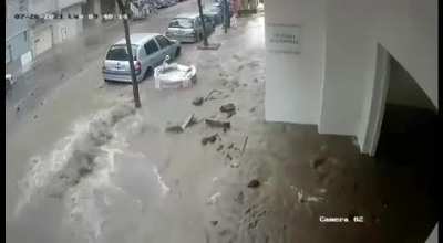 Rotura de un caño de agua - Mar del Plata