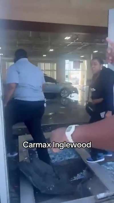 Disgruntled employee drives car through CarMax