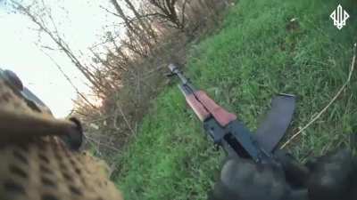 Close combat: Ukrainian soldiers of the 3rd Operational Brigade Spartan (NGU) repelled a Russian infantry attack in the Pokrovsk direction. April 2025