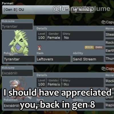 Exca come (Pok&eacute;mon) Home, performed by Tyranitar