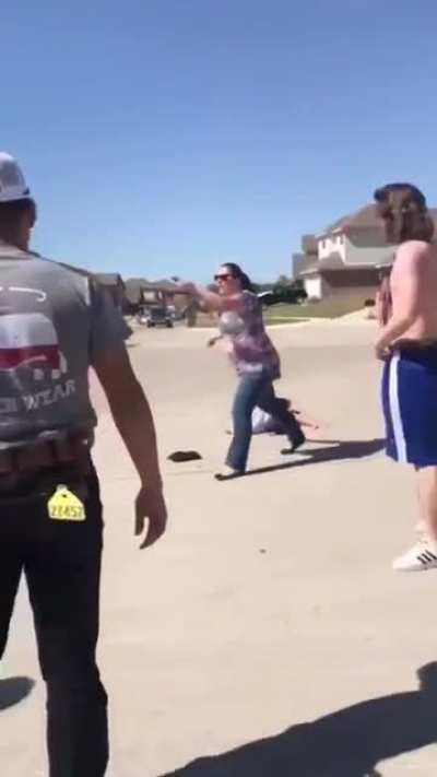 This is what happens when you try to tag team someone who&rsquo;s bigger than the both of you.