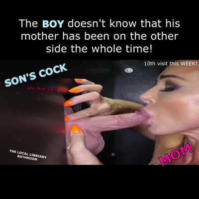 Gloryhole Mom surprise