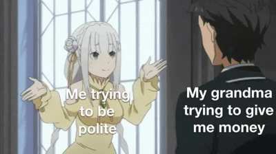 just being polite