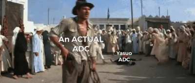 Just got paired with a Yasuo ADC who went 1/12/5 and spent half the game flaming our jungle in all chat.