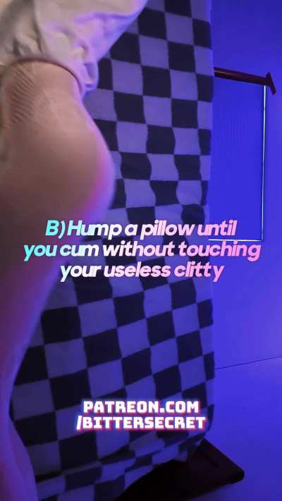 Which one is your favorite training, sissy? 🥵