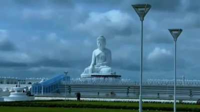 Marble Statue of the Buddha in Dekkhinathiri Township, Nay Pyi Daw