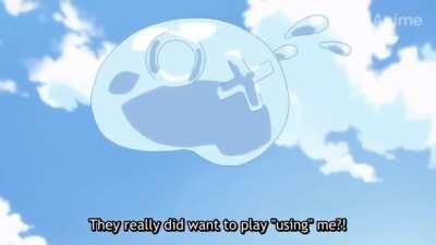 Playing with slime