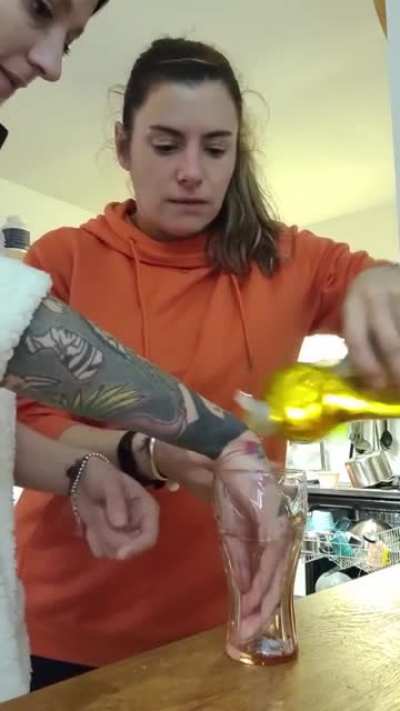 She fell for it.