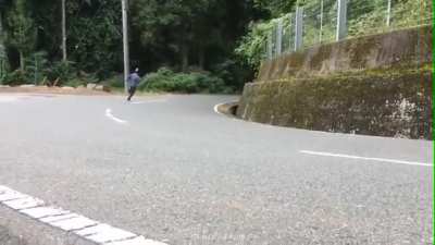 Now that you&rsquo;ve seen this motorcyclist take a corner at full speed... it&rsquo;s rUnexpected