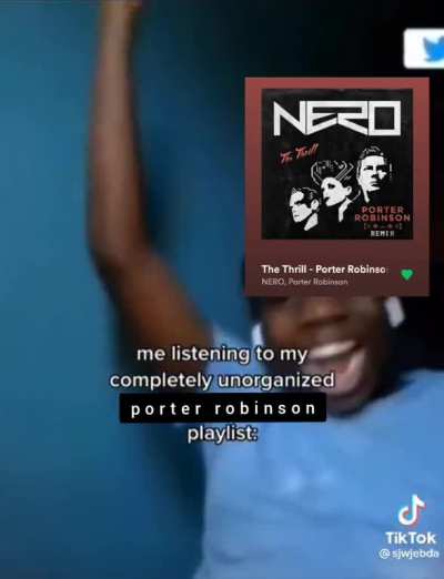 listening to porter on shuffle: