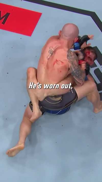 What Volk&rsquo;s corner said to him during Ortega&rsquo;s submission attempts