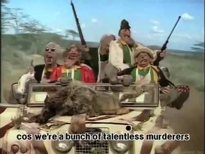 "I've Never Met a Nice South African" anti-Apartheid song from Spitting Image (1986)