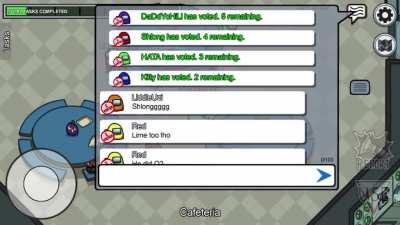 I WAS SO SUS I DIDN&rsquo;T GET INVITED TO THE MEETING ( when I&rsquo;m not IMP I like to fake O2 and Upload at the start of round)... I started screen recording when I started hearing the chat and voting sounds