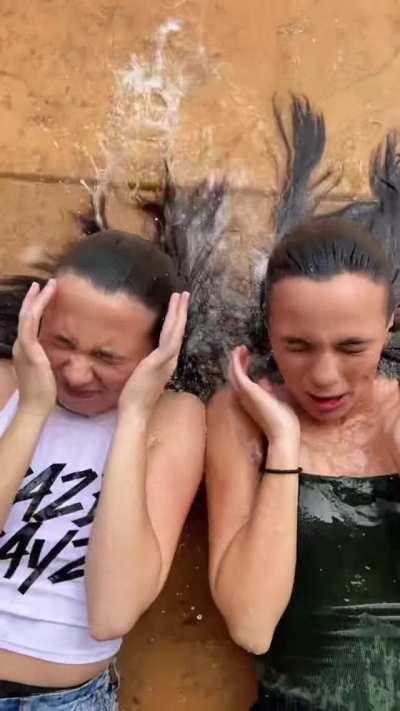 Getting wet (higher quality, no sound) (more in comments)