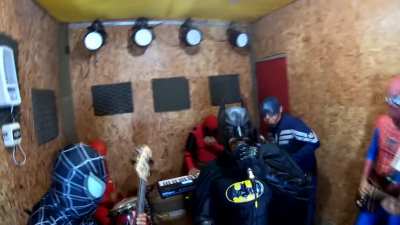 "Vingadores do Brega", band from state of Par&aacute;. Saw a post shared by a a friend on Facebook (available at Spotify!😅)