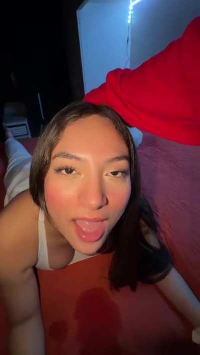 Blowjob Deepthroat Latina Sloppy Porn GIF by nogaglolita